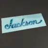 Holographic Blue Jackson Guitar Decal Sticker
