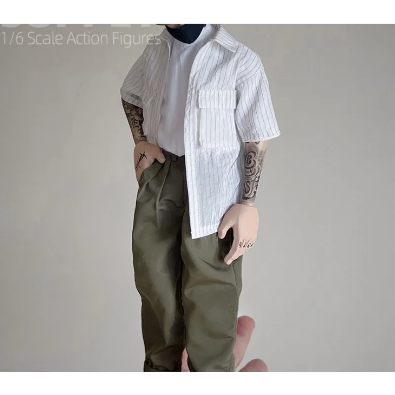 1/6 Scale Retro Flannel Shirt and Pants Set 3 1/6 Scale Retro Flannel Shirt and Pants Set - Image 3