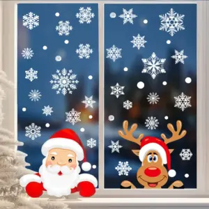 Festive Christmas Window Stickers Set with 4 Styles 11 Sc9566f03f24d4a15939ef705672a1f88d