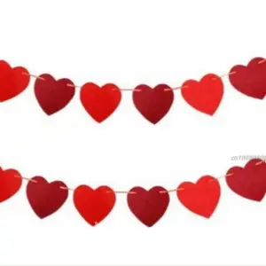 Valentine’s Heart Banner Garland for Celebrations 18 Sc9947e335ba641c093bd4aa844983e2bB