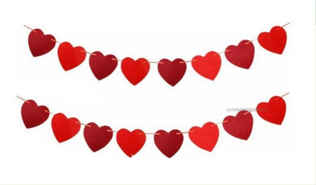 Valentine’s Heart Banner Garland for Celebrations 9 Valentine’s Heart Banner Garland for Celebrations - Image 9