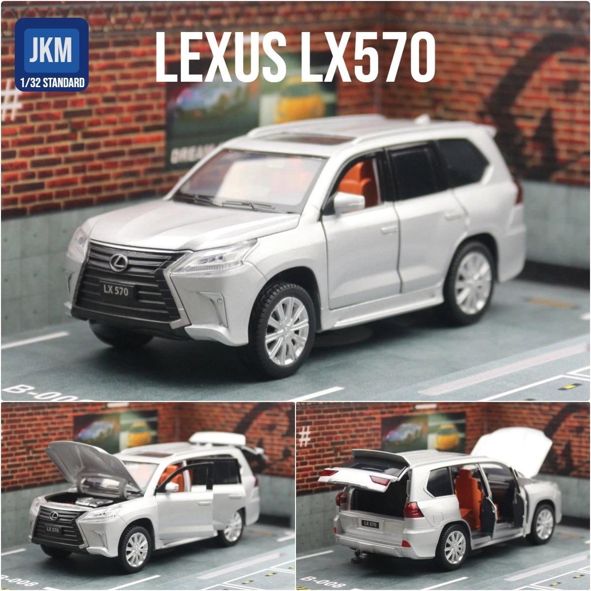 1:32 Lexus LX570 Diecast Model with Lights 7 1:32 Lexus LX570 Diecast Model with Lights - Image 7