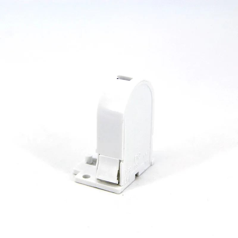 White T8 Lamp Base Holder Set for G13 Bulbs 3 White T8 Lamp Base Holder Set for G13 Bulbs - Image 3