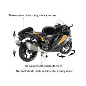 1:12 Suzuki Hayabusa Model Motorcycle 7 Scac5c20aaa04489ab54d465b8f6dcd3eH