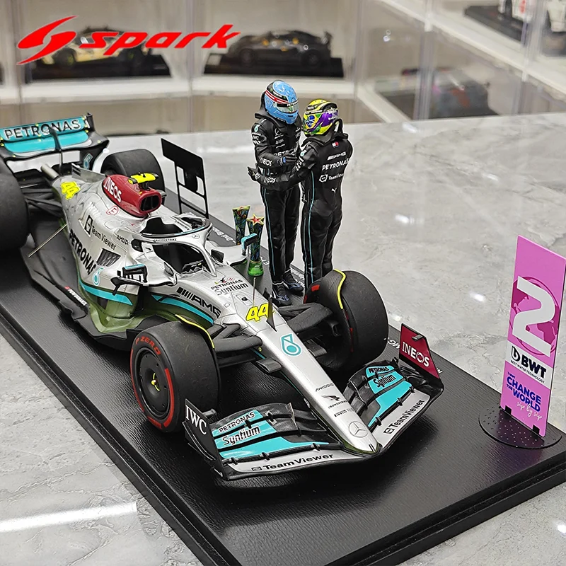 Mercedes F1 W13 1:18 Resin Model with Driver Figures 3 Mercedes F1 W13 1:18 Resin Model with Driver Figures - Image 3
