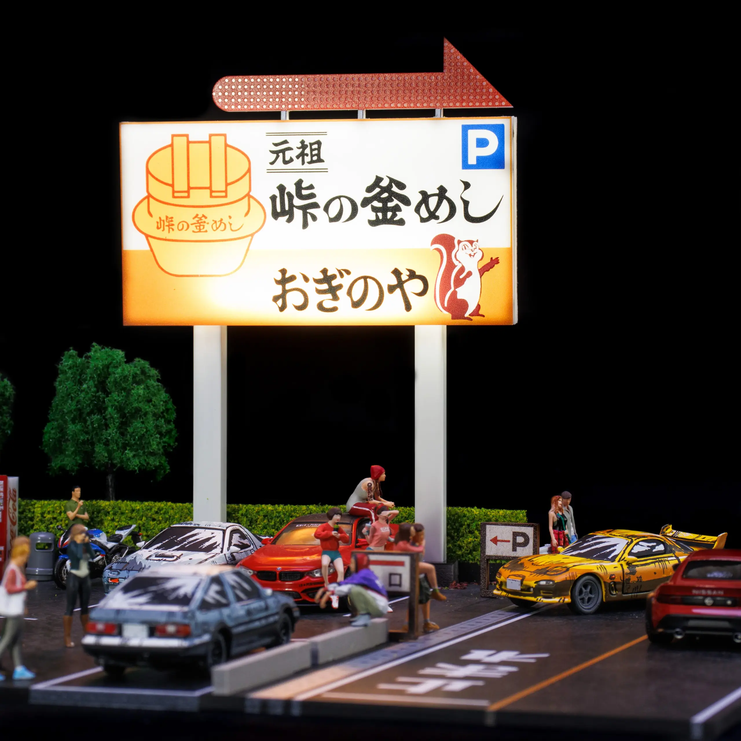 Miniature Urban Car Garage Scene for Display 3 Miniature Urban Car Garage Scene for Display - Image 3