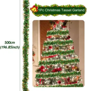 Festive Christmas Glitter Tinsel Tassel Garland 20 Scb107a5bd4304a51a46e8587c4ae7520d