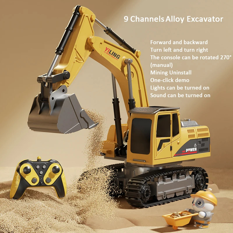 Alloy Remote Control Excavator Toy Car 13 Alloy Remote Control Excavator Toy Car - Image 13
