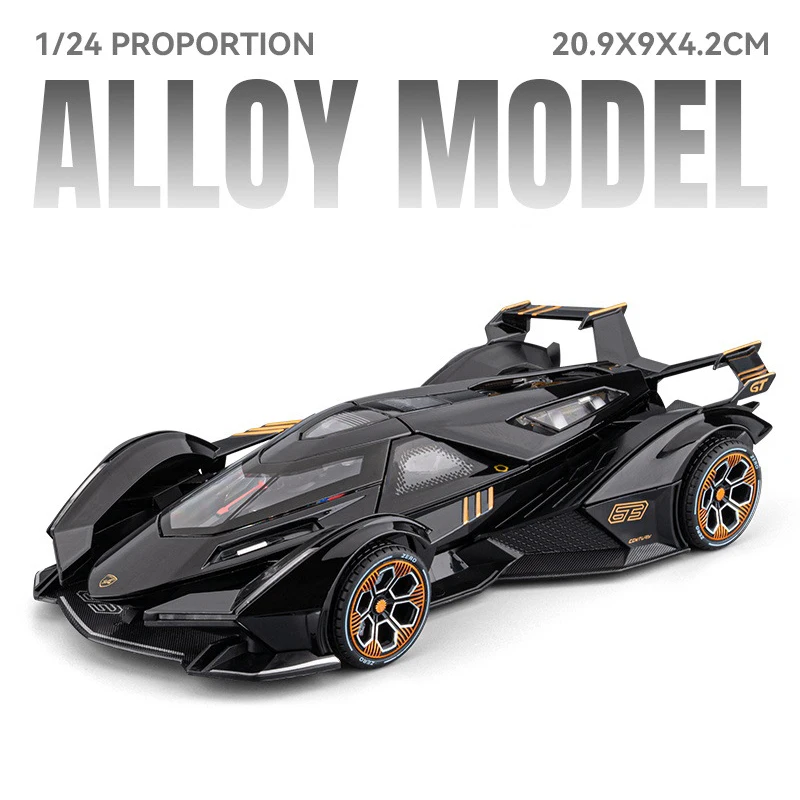 Purple Lamborghini 1:24 Scale Diecast Model 9 Purple Lamborghini 1:24 Scale Diecast Model - Image 9