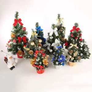 Miniature Pre-lit Artificial Christmas Tree in Vibrant Colors 15 Scb77fe8095e9403f8a6e72d9ca2bbff94