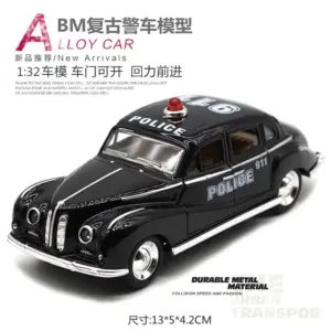 Vintage Police Model Car Set 1:32 Scale 17 Scb8cdfea78b44d78a56c22c1ee4de853p