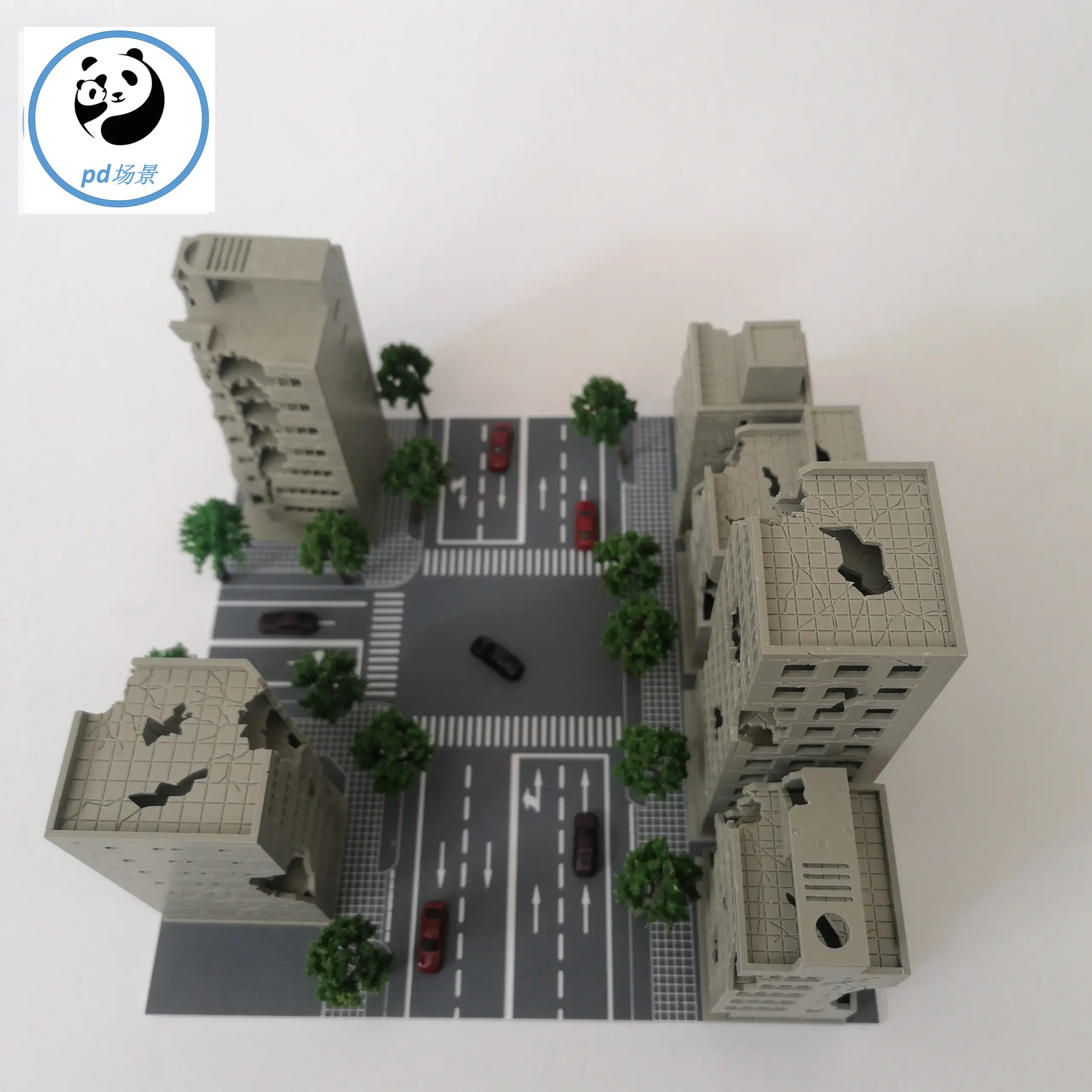 Battle-Damaged City High-Rise Kit 1:300 Scale 5 Battle-Damaged City High-Rise Kit 1:300 Scale - Image 5