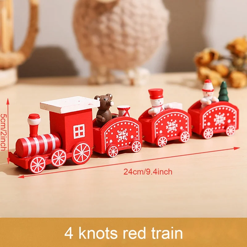 Wooden Christmas Train Decoration Set 2024 17 Wooden Christmas Train Decoration Set 2024 - Image 17