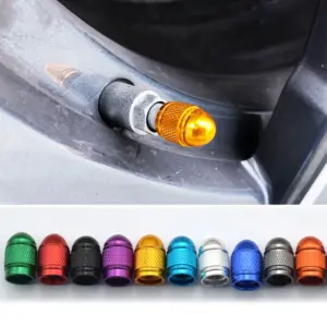 Vibrant Aluminum Alloy Tire Valve Caps Set