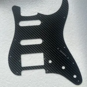 Carbon Fiber Electric Guitar Pickguard for T, L, SSH 7 Scce0c58e7e51400fb480b9854f56b970W