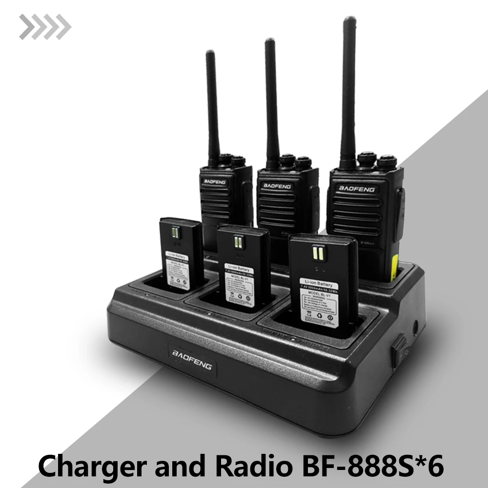 Set of 6 Baofeng BF-888S PLUS Walkie Talkies 7 Set of 6 Baofeng BF-888S PLUS Walkie Talkies - Image 7