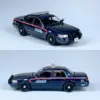 Detailed 1/64 Scale Police Car Model Set
