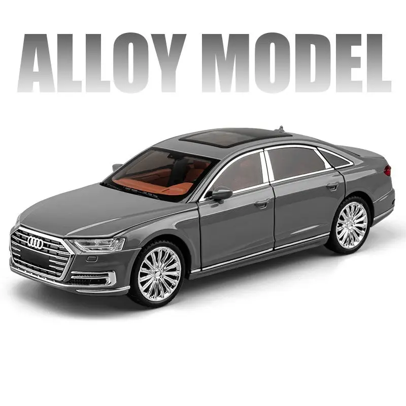 1:24 Scale Audi A8 Alloy Model in Black 7 1:24 Scale Audi A8 Alloy Model in Black - Image 7