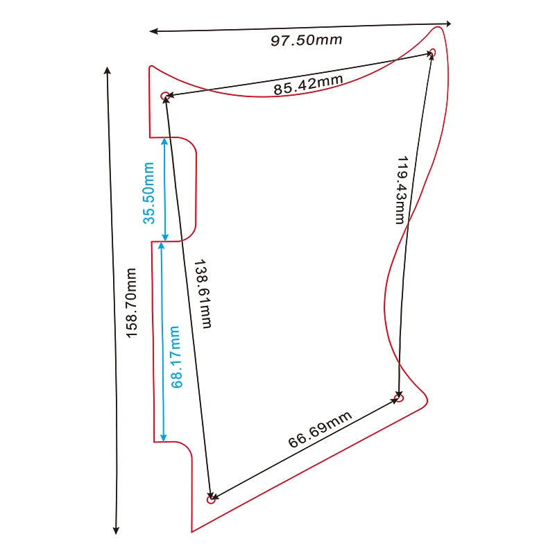 Custom Pickguard for Yamaha Revstar RSS02T 6 Custom Pickguard for Yamaha Revstar RSS02T - Image 6