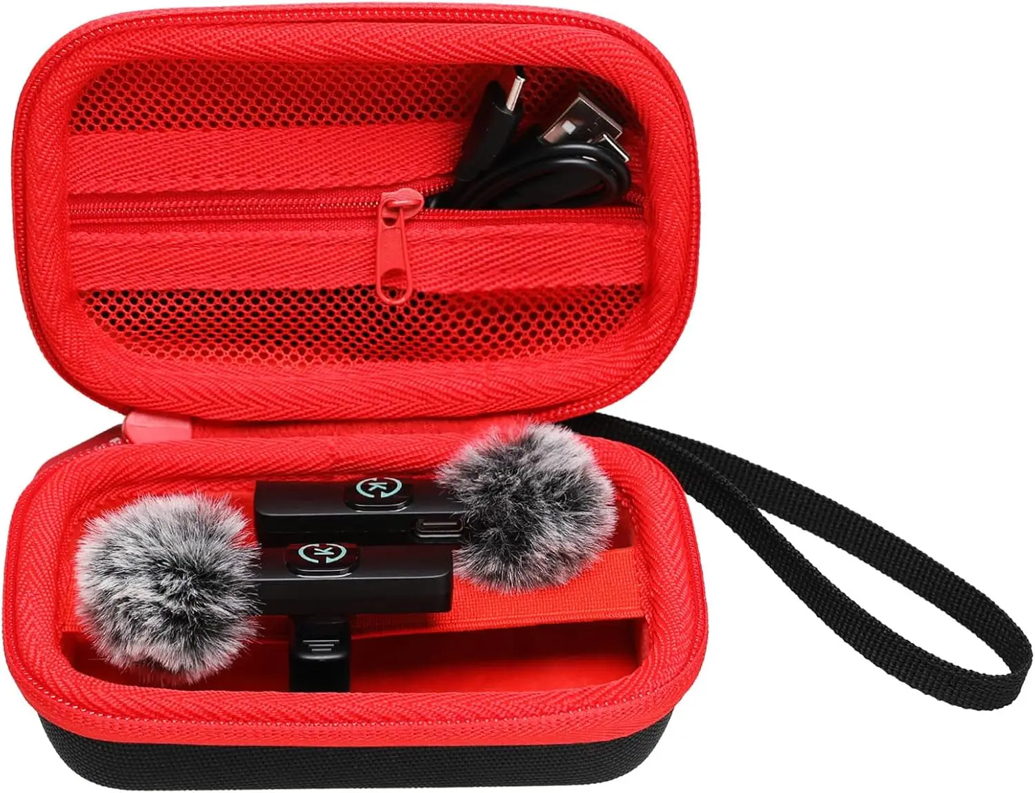 Vibrant Red Microphone Protective Case for Lavalier Models 1 Vibrant Red Microphone Protective Case for Lavalier Models