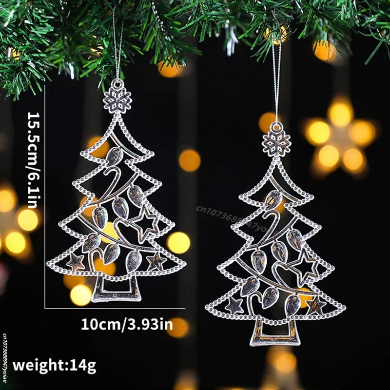 Elegant Christmas Acrylic Ornaments Set for Holiday Decor 10 Elegant Christmas Acrylic Ornaments Set for Holiday Decor - Image 10
