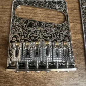 Decorative Alloy Guitar Bridge Set with Floral Design 10 Scf1359001607410b908ace7c4c433ab5y