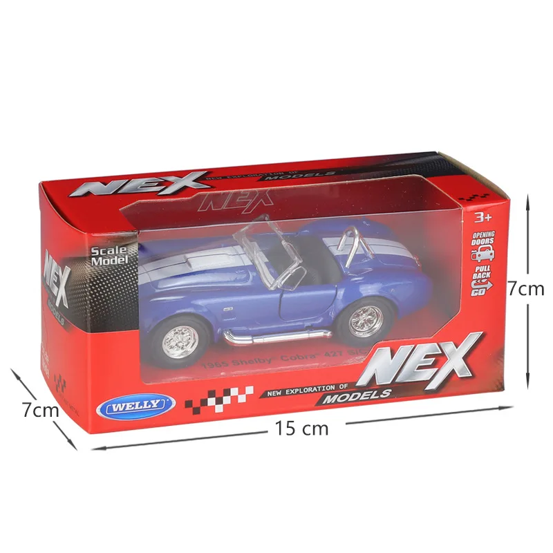 Blue Ford Shelby Cobra 427 S/C Model 6 Blue Ford Shelby Cobra 427 S/C Model - Image 6