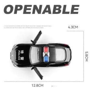 1:36 BMW M8 Police Car Diecast Model 11 Sd02d9e4bf6ec428295b2e1c426b206a4i