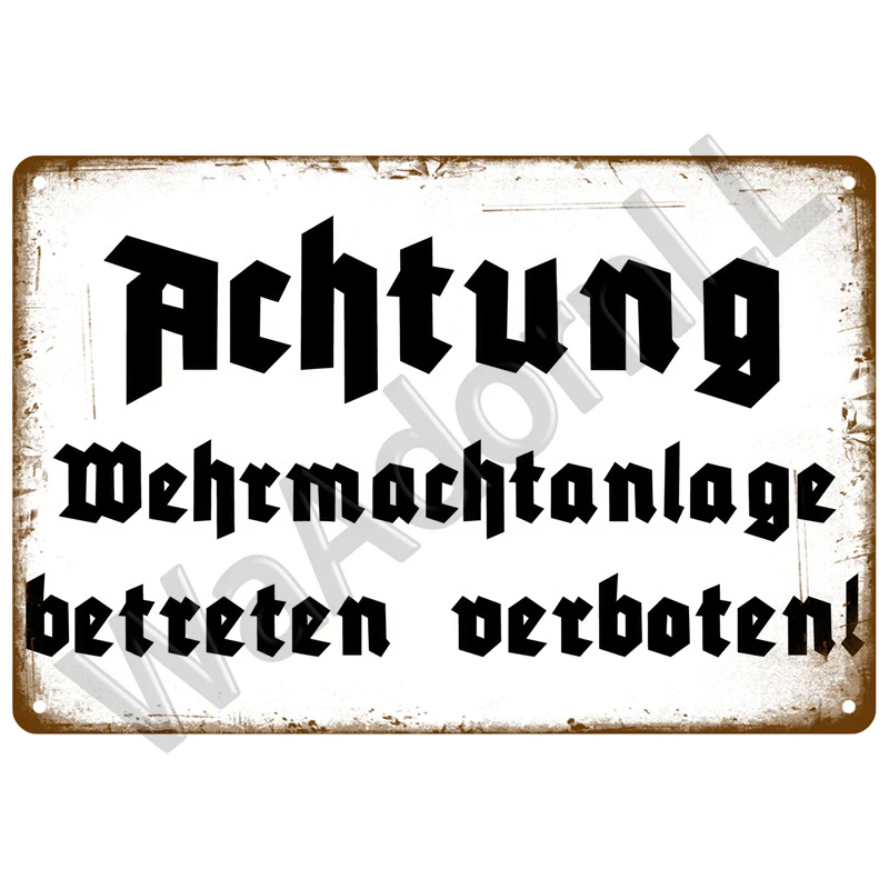 Vintage Metal Sign 20 x 30 cm Customizable 5 Vintage Metal Sign 20 x 30 cm Customizable - Image 5