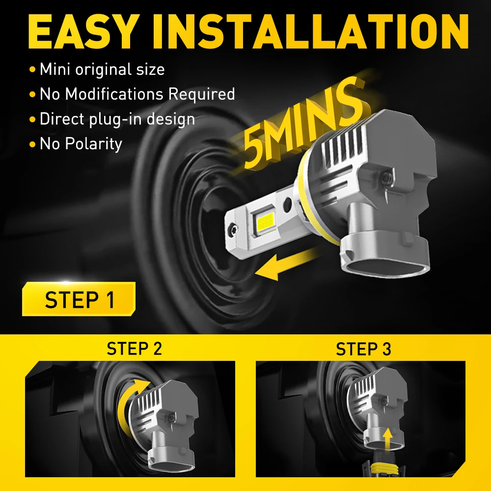 High-Power 16,000 Lumen LED Fog Light Bulbs 6 High-Power 16,000 Lumen LED Fog Light Bulbs - Image 6