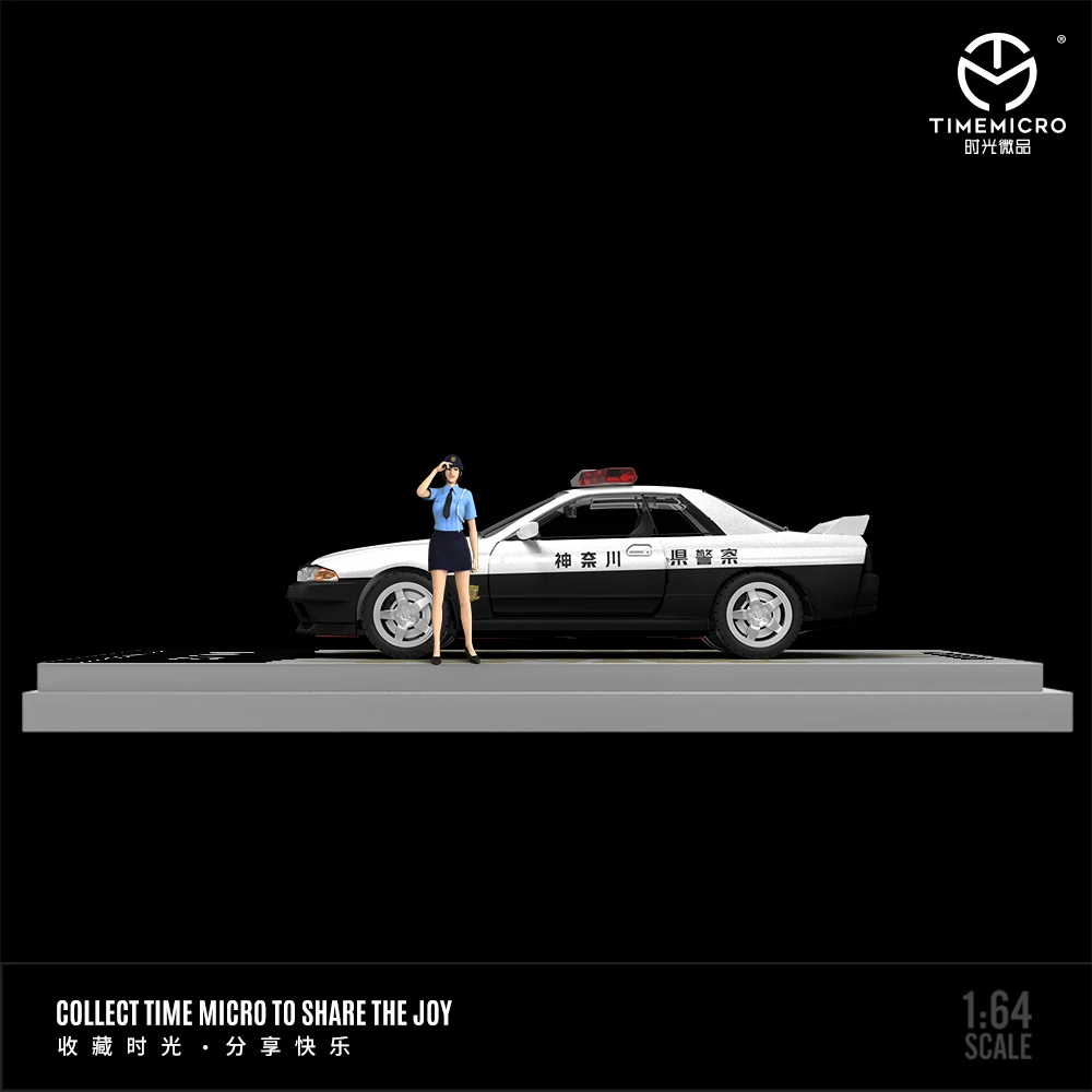 1:64 Diecast Police Car Model in Ocean Blue 3 1:64 Diecast Police Car Model in Ocean Blue - Image 3