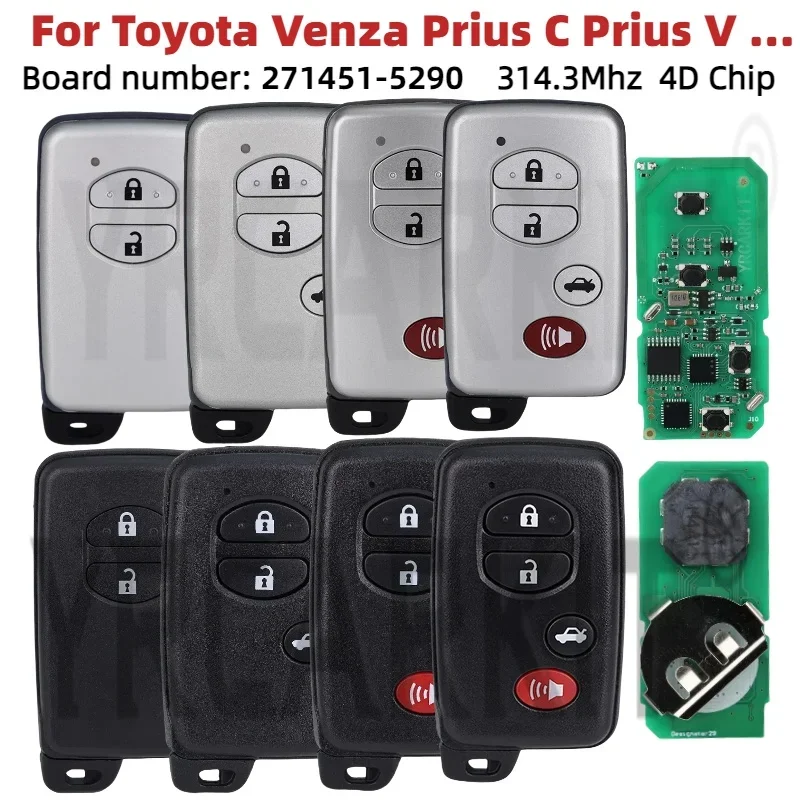 Toyota Remote Key Fob Model 89904-47230 314.3MHz 1 Toyota Remote Key Fob Model 89904-47230 314.3MHz