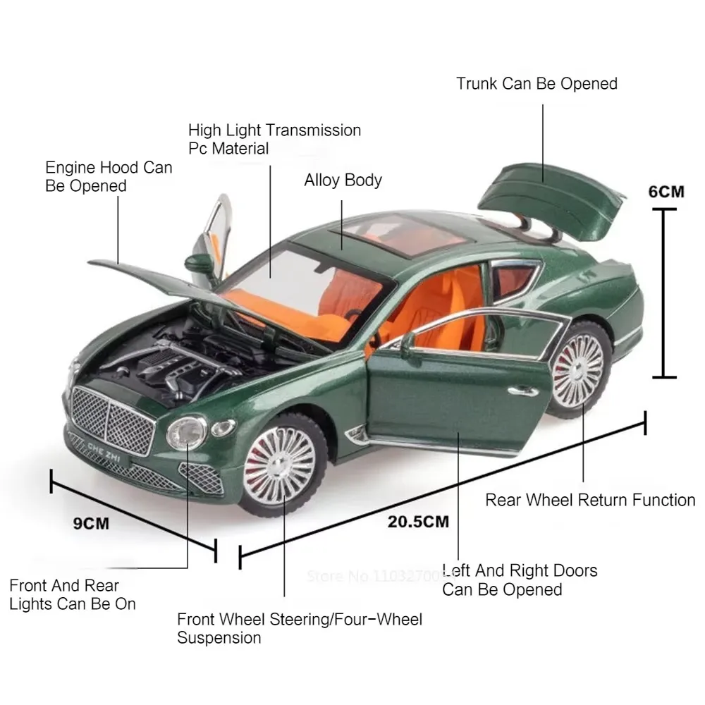 Luxury 1:24 Scale Bentley Diecast Model 2 Luxury 1:24 Scale Bentley Diecast Model - Image 2