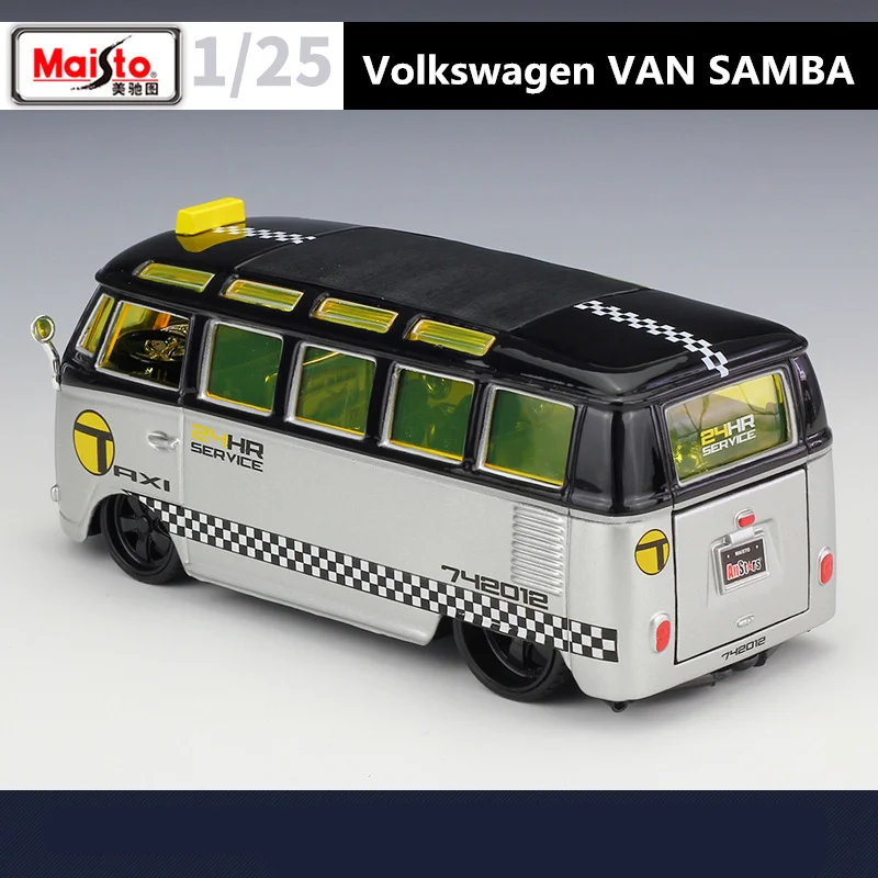 Vibrant Yellow Volkswagen Samba Model Car 5 Vibrant Yellow Volkswagen Samba Model Car - Image 5