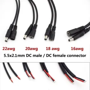 Power Supply Extension Cables Set 18cm for LED and CCTV 9 Sd189c9639d7646abb2b8663453c4d2eeZ