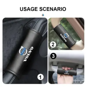 Leather Handle Cover Set for Volvo Models 11 Sd1967e233cb840d9a59946ca20ec1130W