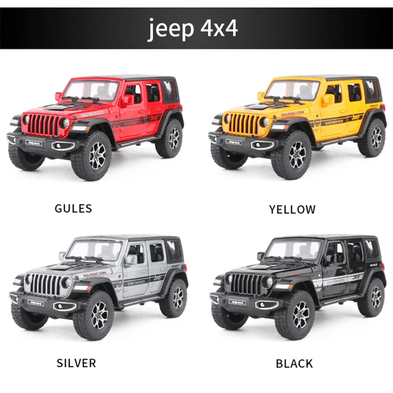 1:22 Jeep Wrangler Rubicon Diecast Model 3 1:22 Jeep Wrangler Rubicon Diecast Model - Image 3