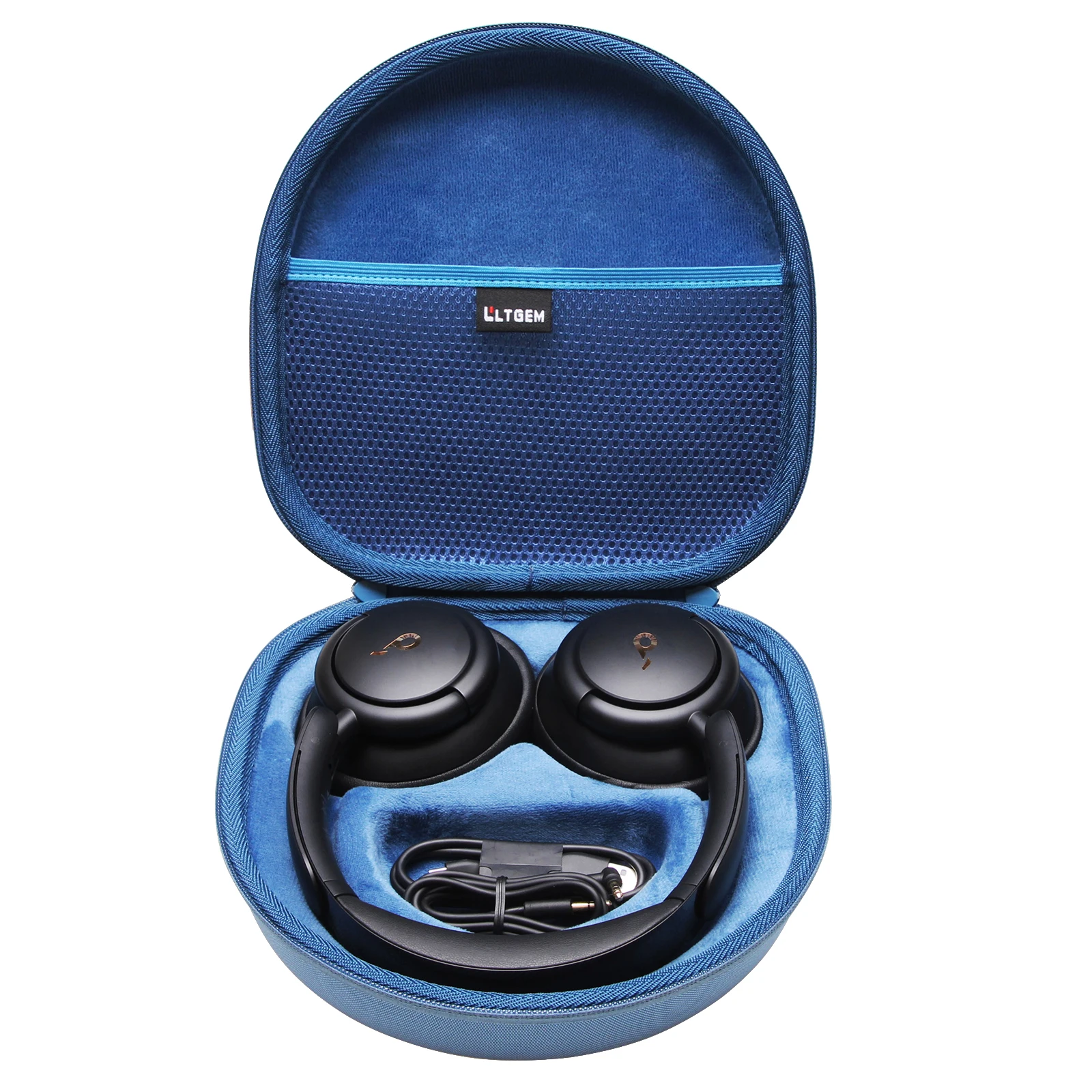 Blue Protective Case for Anker Soundcore Q20 1 Blue Protective Case for Anker Soundcore Q20