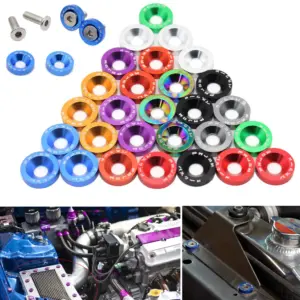 Vibrant Aluminum Fastener Set for Cars 15 Sd27f26b210874bfcb6e637fa16a25d08J