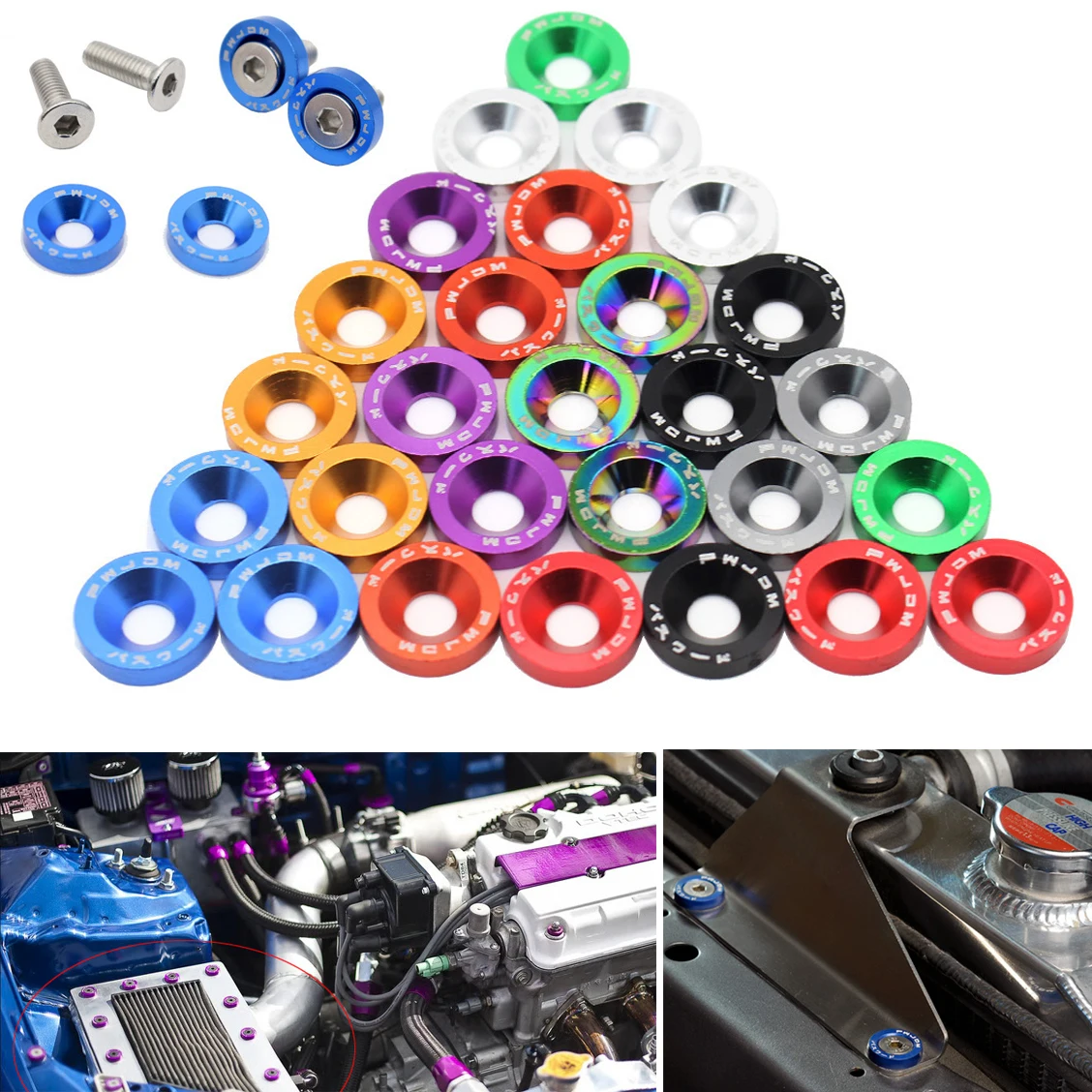 Vibrant Aluminum Fastener Set for Cars 6 Vibrant Aluminum Fastener Set for Cars - Image 6