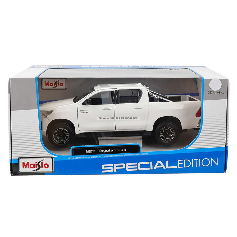 Maisto 1:27 New style Toyota Hilux simulation alloy car model crafts decoration collection toy tools gift 6 Maisto 1:27 New style Toyota Hilux simulation alloy car model crafts decoration collection toy tools gift - Image 6