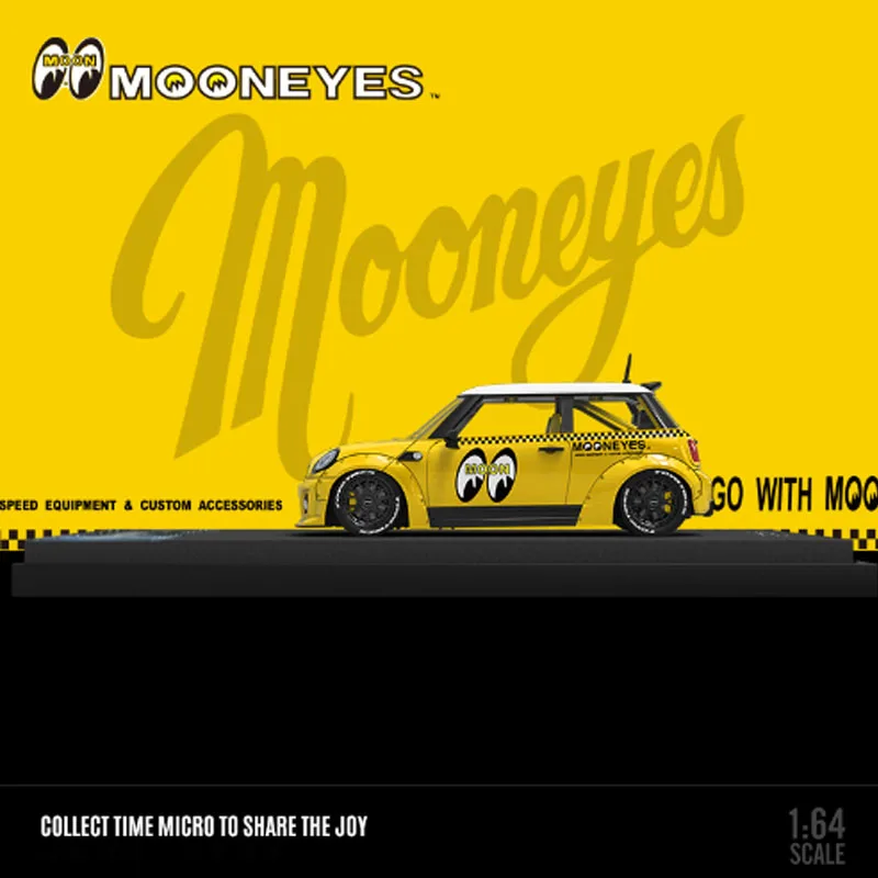 Vibrant Yellow Mooneyes Model Car by WELLY 2 Vibrant Yellow Mooneyes Model Car by WELLY - Image 2