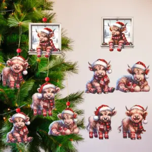 Festive Wooden Cow Pendant for Christmas 12 Sd328f4e9133f45f5b21cb337c48aa27fl