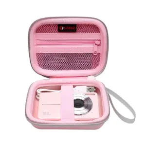 Pink Shockproof Camera Case for Kids