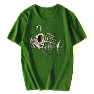 Bold Skeletal Fish Graphic T-Shirt for Men 18 Sd408a2a741354dd5bafaa291edbab317J