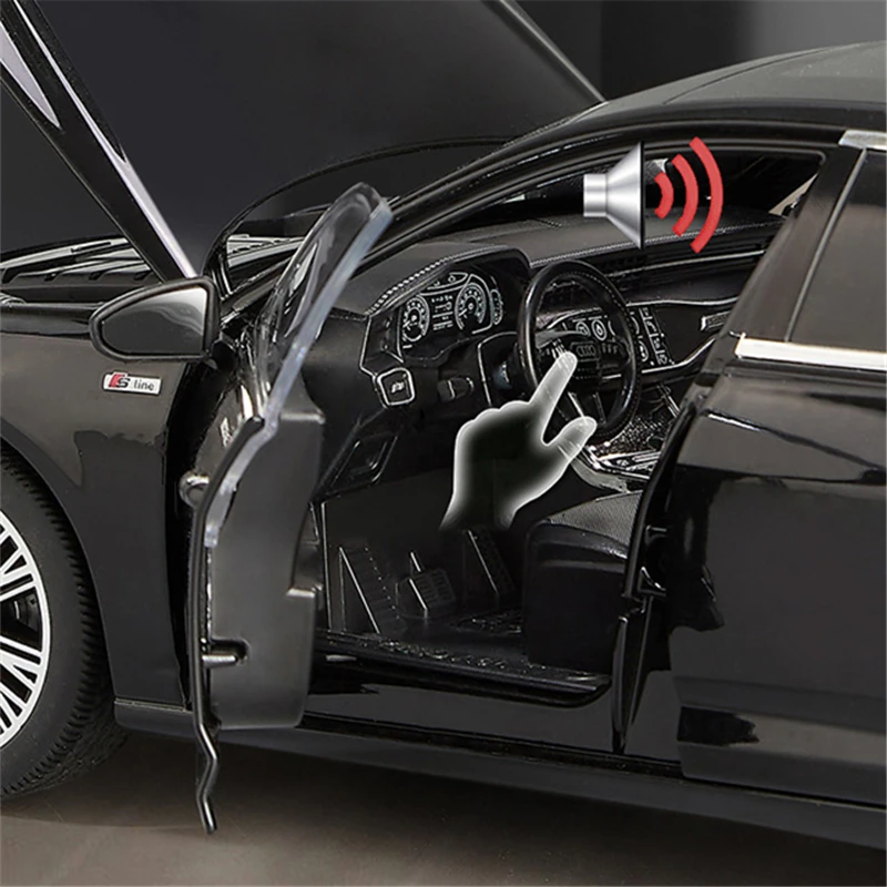 1:18 Blue Audi A6 Diecast Model 3 1:18 Blue Audi A6 Diecast Model - Image 3