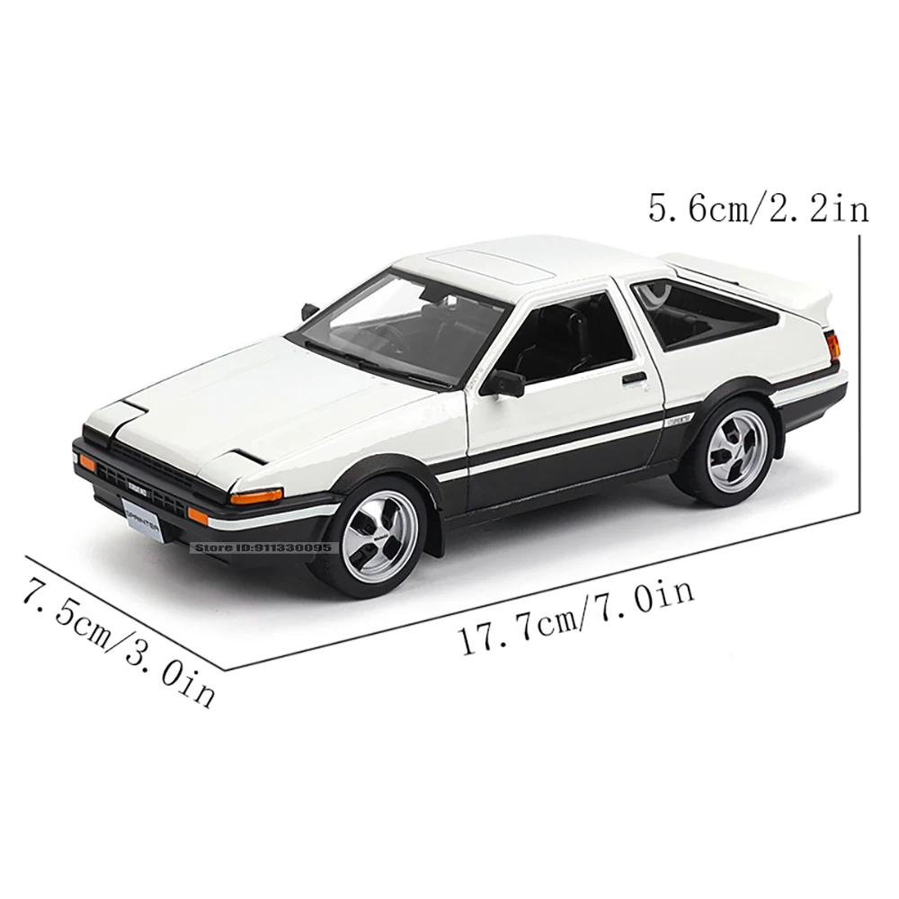 Toyota AE86 Trueno 1:24 Diecast Model Car 2 Toyota AE86 Trueno 1:24 Diecast Model Car - Image 2