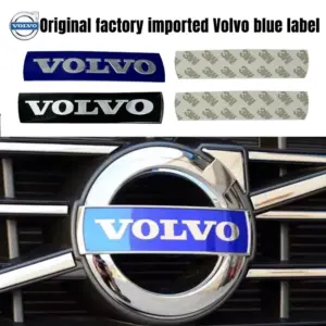 Volvo Badge Emblem Set in Blue and Black