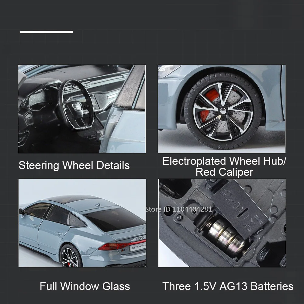 Audi RS7 Sportback Diecast Model 1:24 Scale 6 Audi RS7 Sportback Diecast Model 1:24 Scale - Image 6