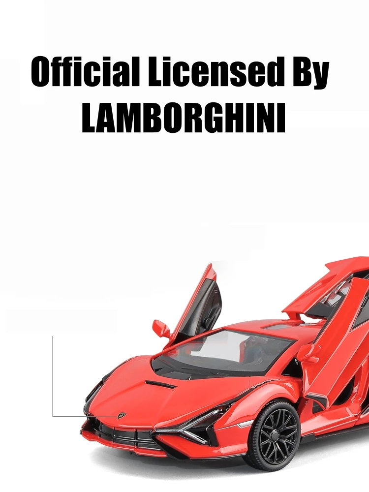 1:32 Lamborghini Sian FKP 37 Diecast Model 2 1:32 Lamborghini Sian FKP 37 Diecast Model - Image 2